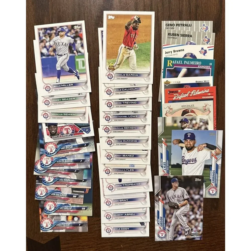Huge Lot Texas Rangers Baseball Cards 144 Different Cards